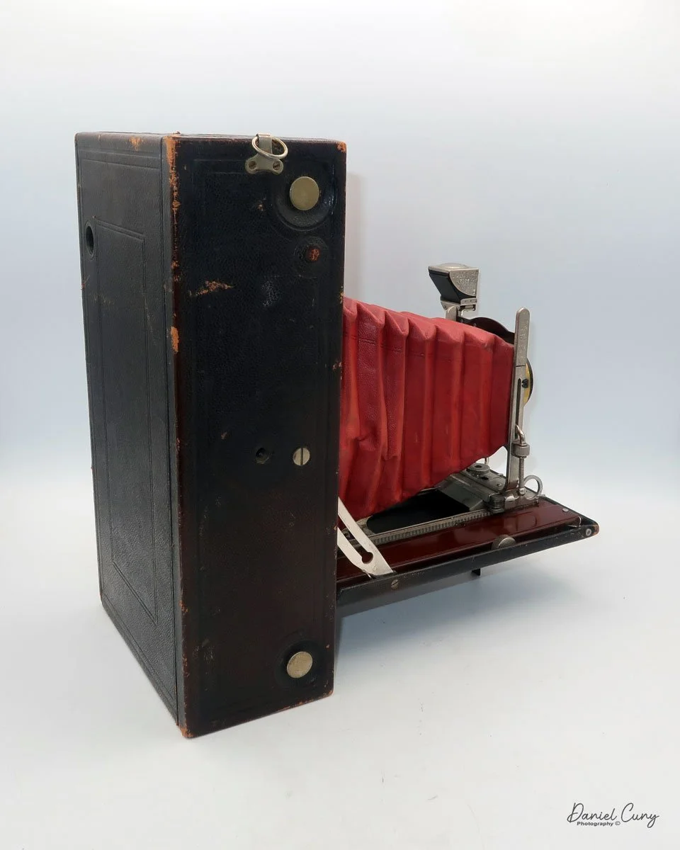 Different angles of the No. 4A Speed Kodak camera