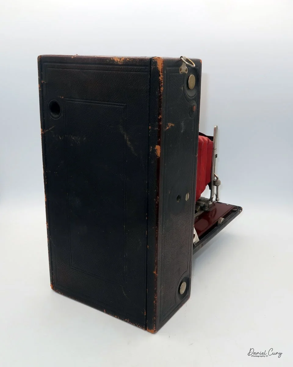 Different angles of the No. 4A Speed Kodak camera
