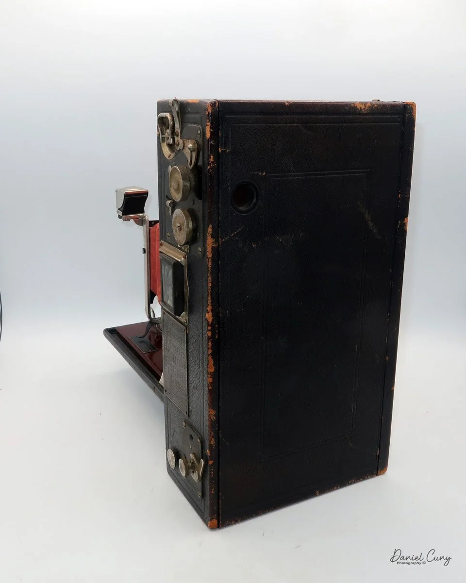 Different angles of the No. 4A Speed Kodak camera