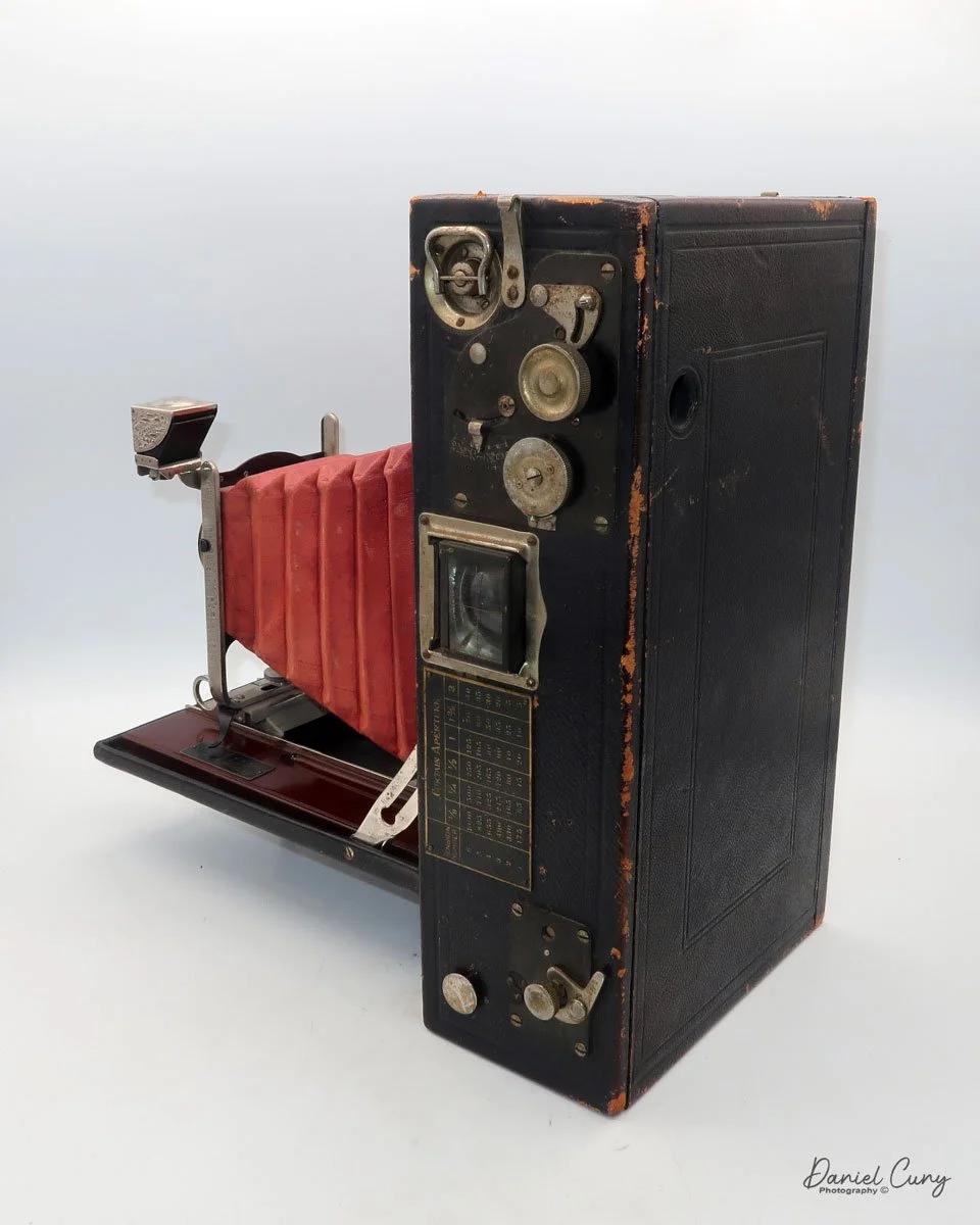 Different angles of the No. 4A Speed Kodak camera