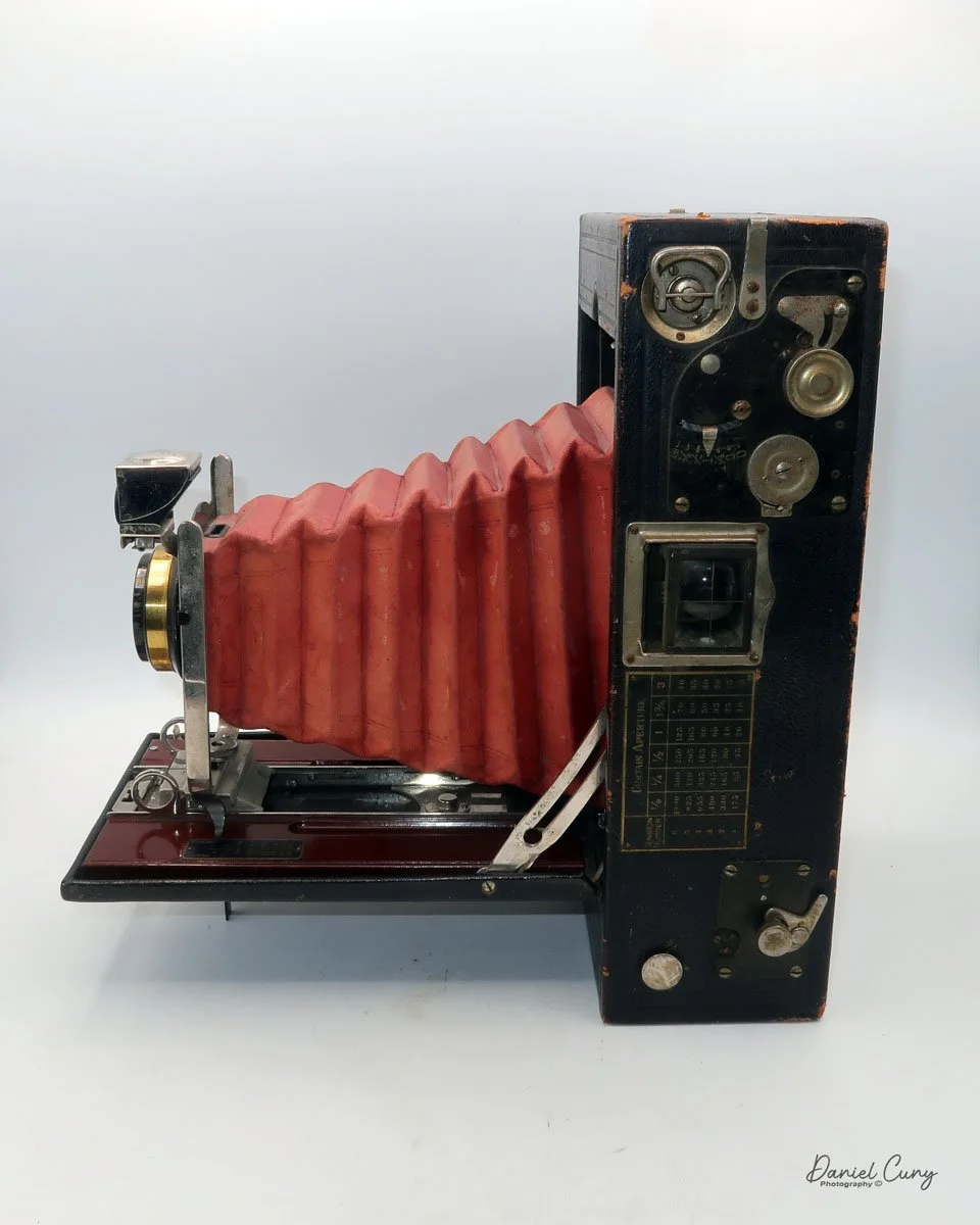 Different angles of the No. 4A Speed Kodak camera