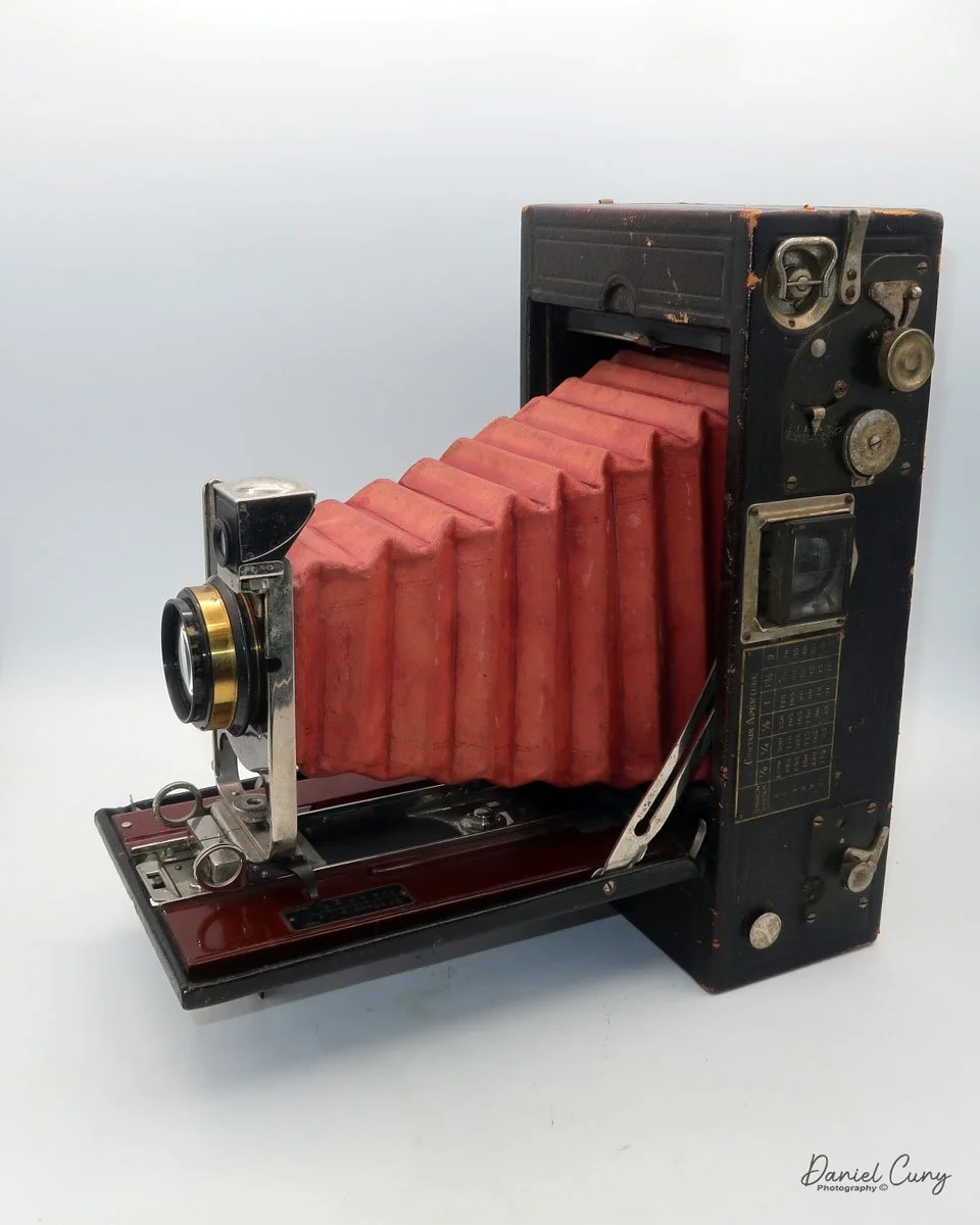 Different angles of the No. 4A Speed Kodak camera