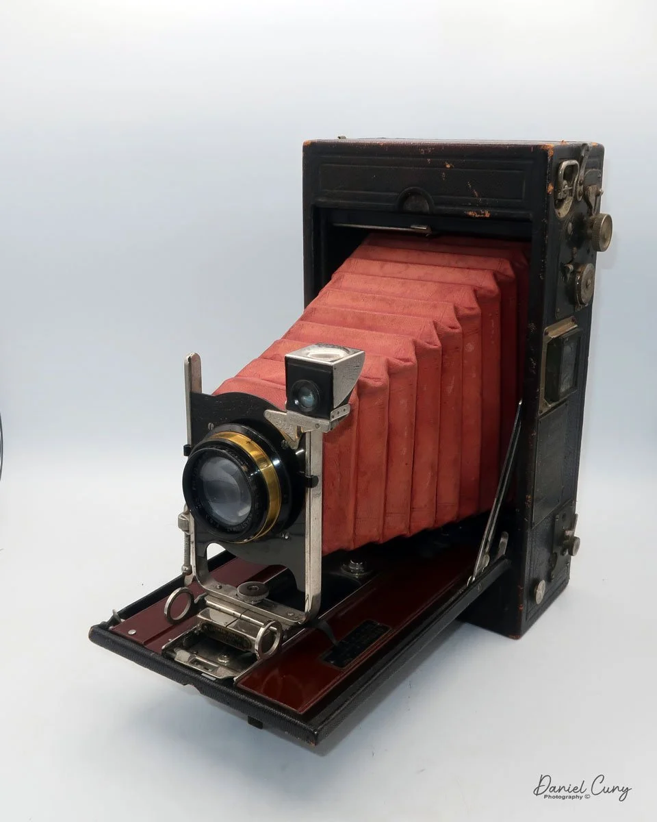 Different angles of the No. 4A Speed Kodak camera