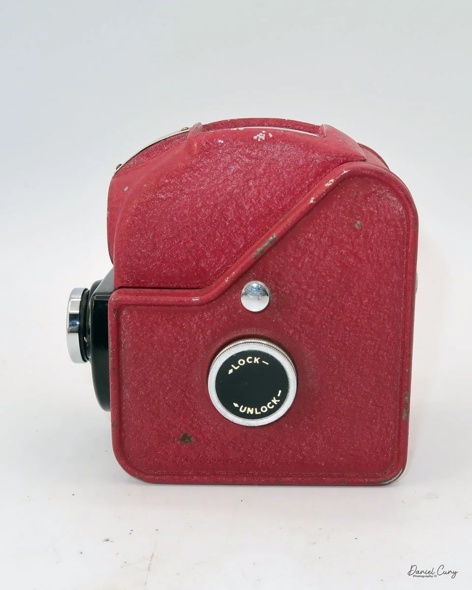 Different angles of the Ensign Ful-Vue camera