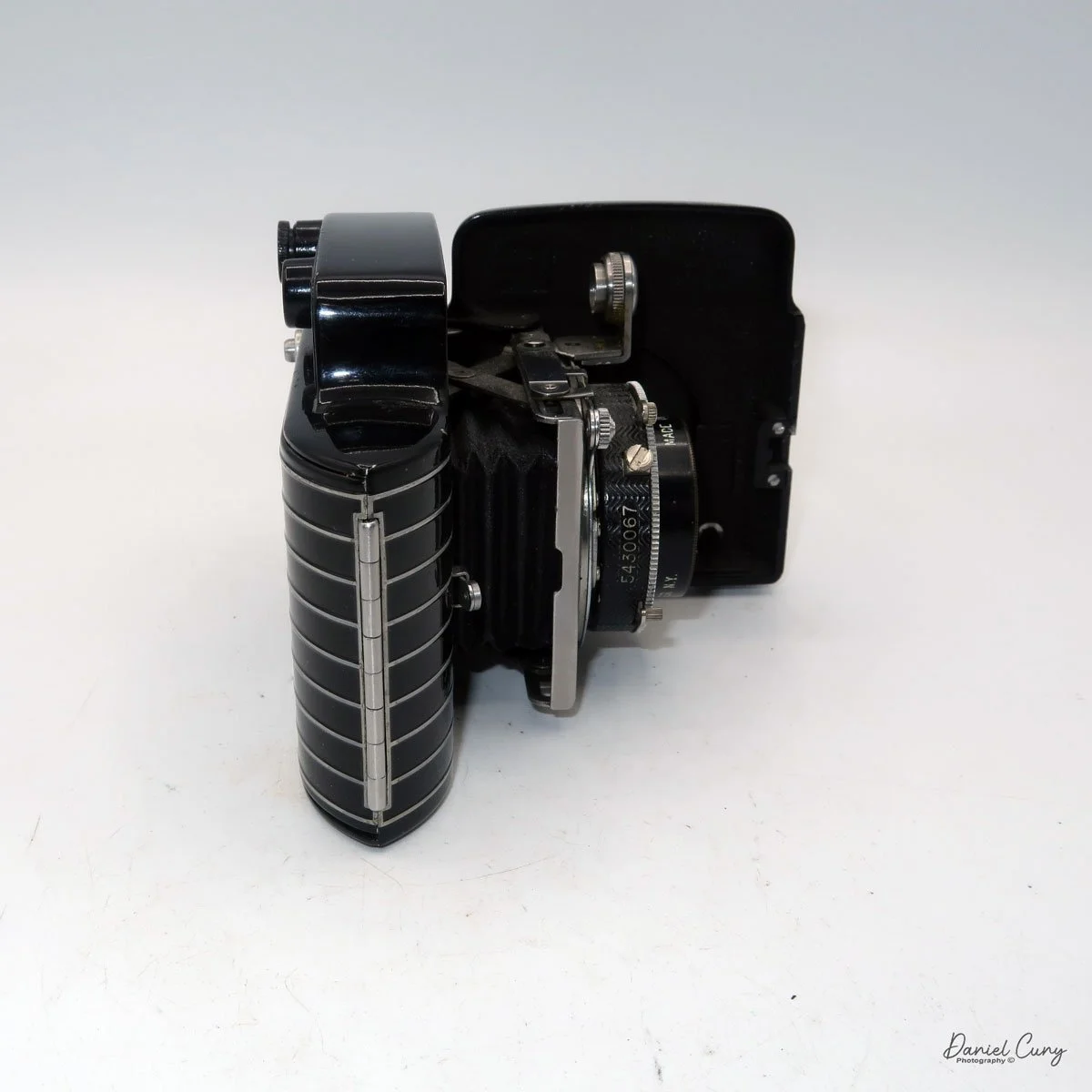 Different angles of the Kodak Bantam Special camera