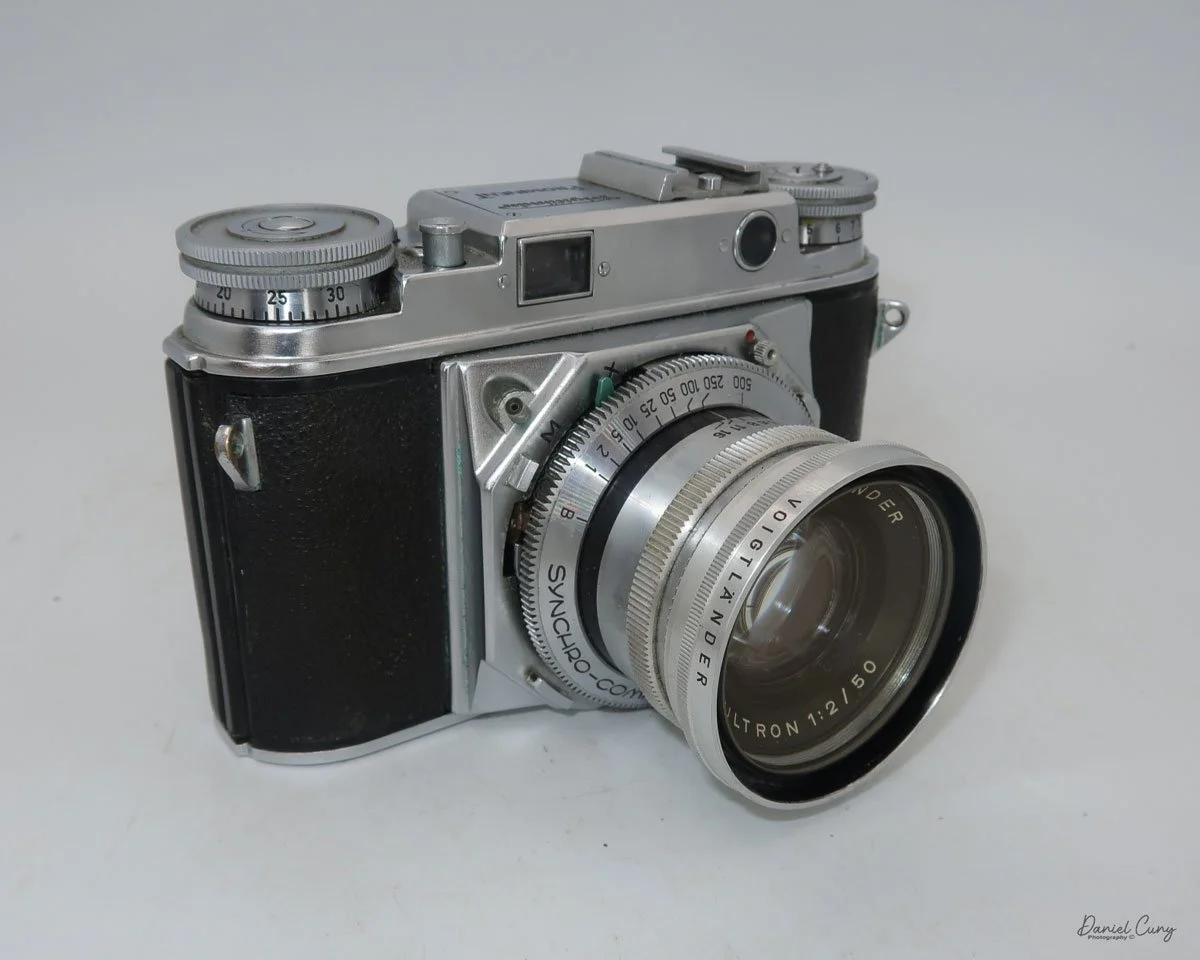 Different angles of the Voigtlander Prominent camera