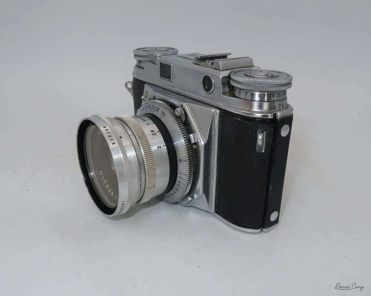 Different angles of the Voigtlander Prominent camera