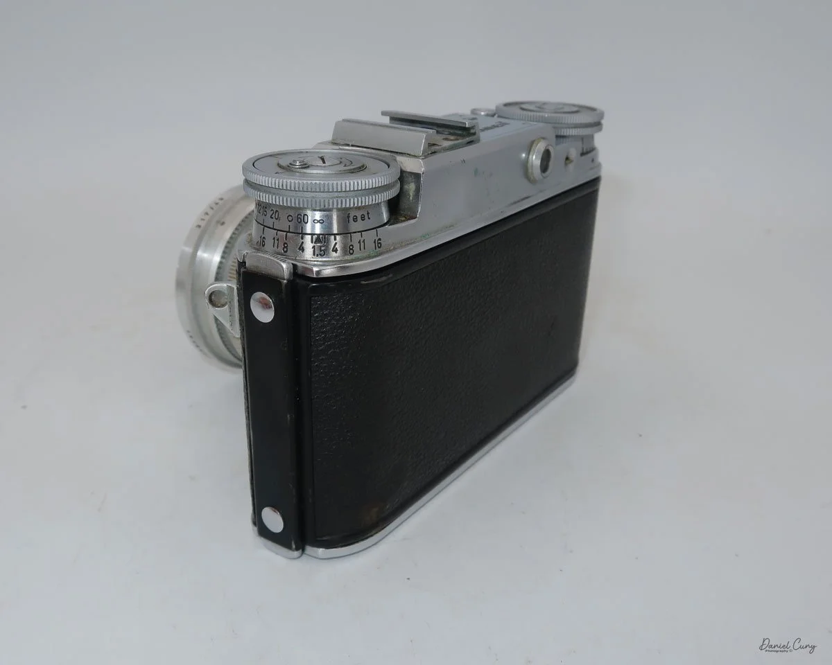 Different angles of the Voigtlander Prominent camera