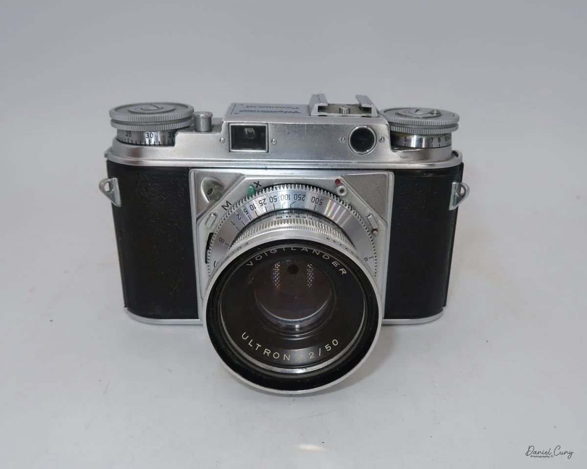Different angles of the Voigtlander Prominent camera