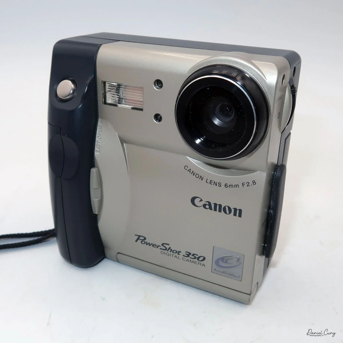 Different angles of the Canon PowerShot 350