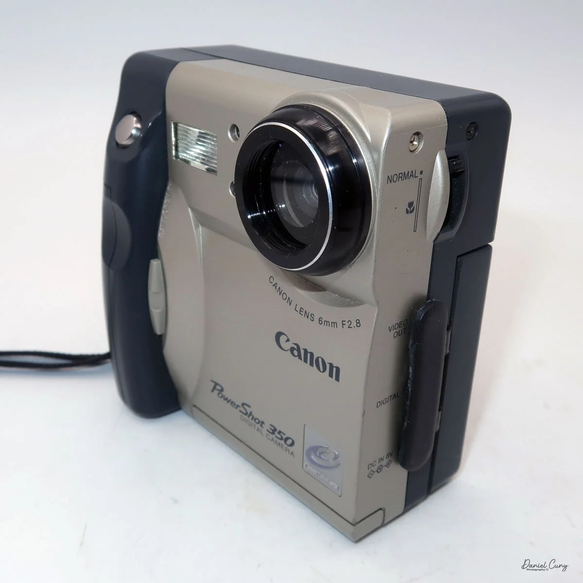 Different angles of the Canon PowerShot 350