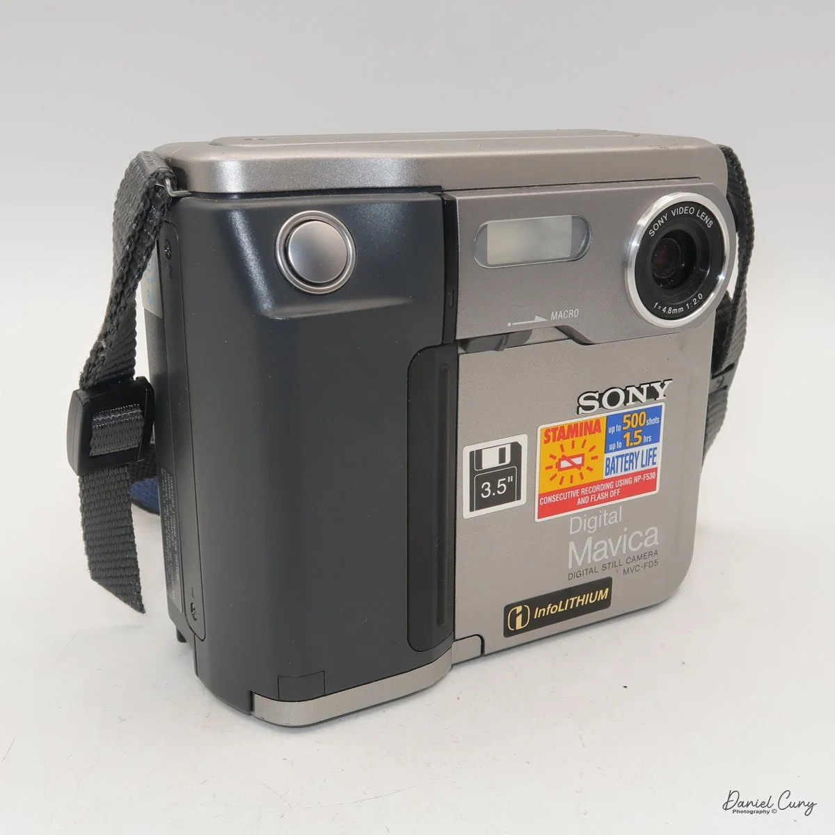 Different angles of the Sony Mavica MVC-FD5 camera