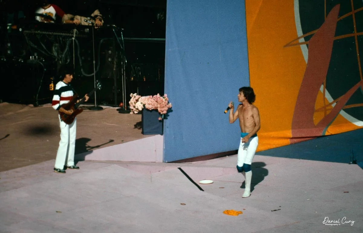 Bill Wyman & Mick Jagger as seen from my seat.