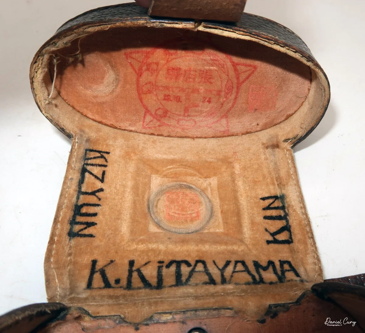 Red stamp on the top