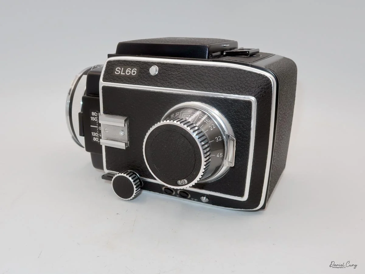 Different angles of the Rolleiflex SL66.