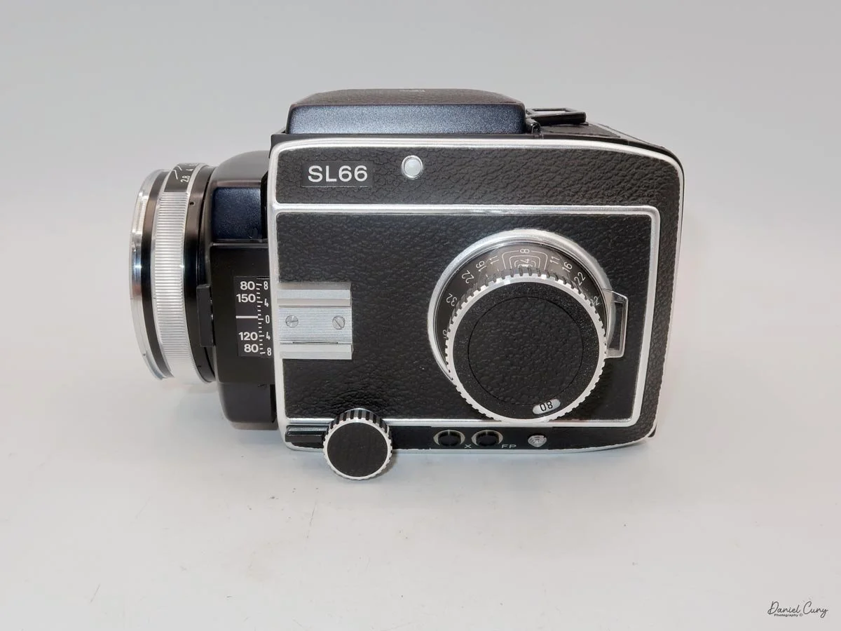 Different angles of the Rolleiflex SL66.