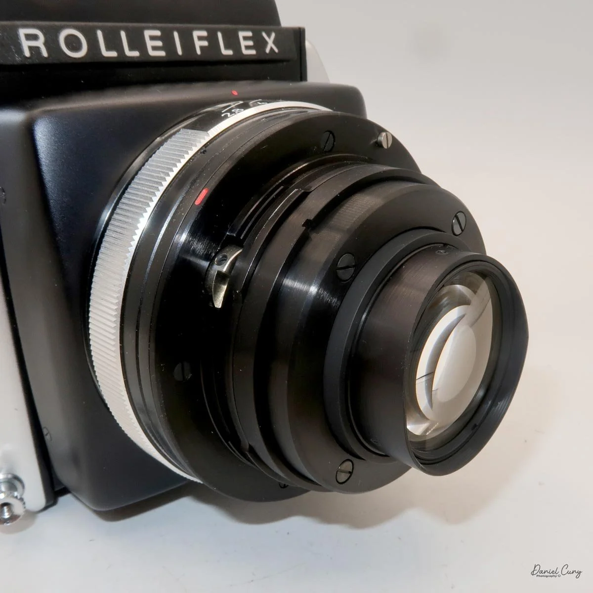 Reverse mounted lens for closer focus.