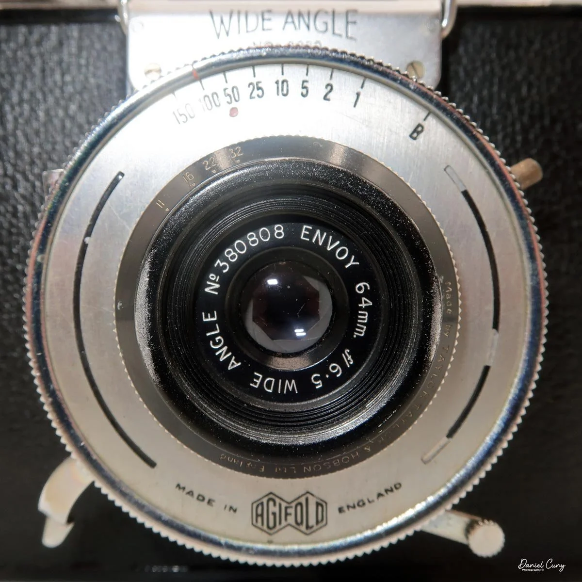 Lens and shutter on Envoy Wide Angle camera