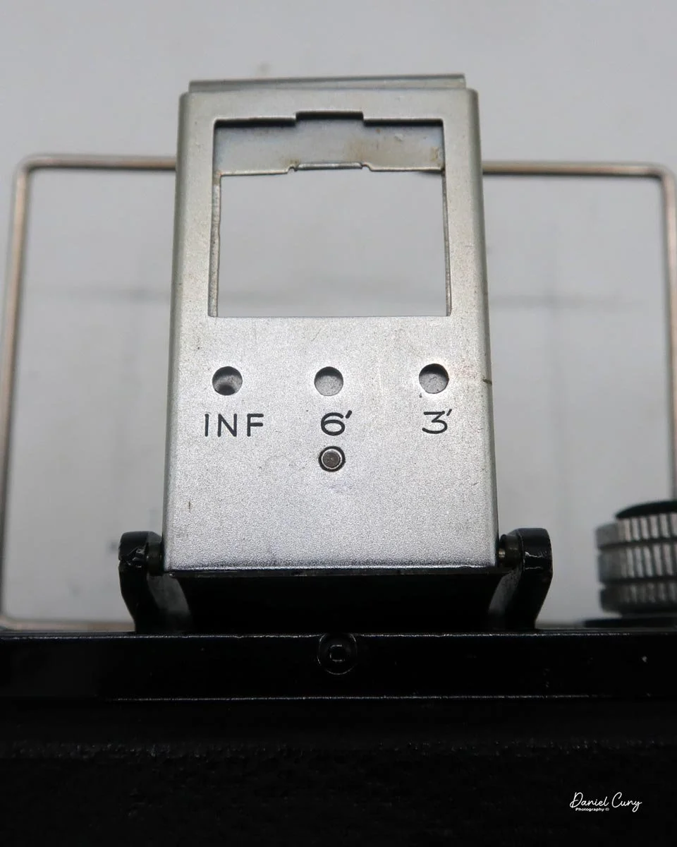 Settings on the rear viewfinder
