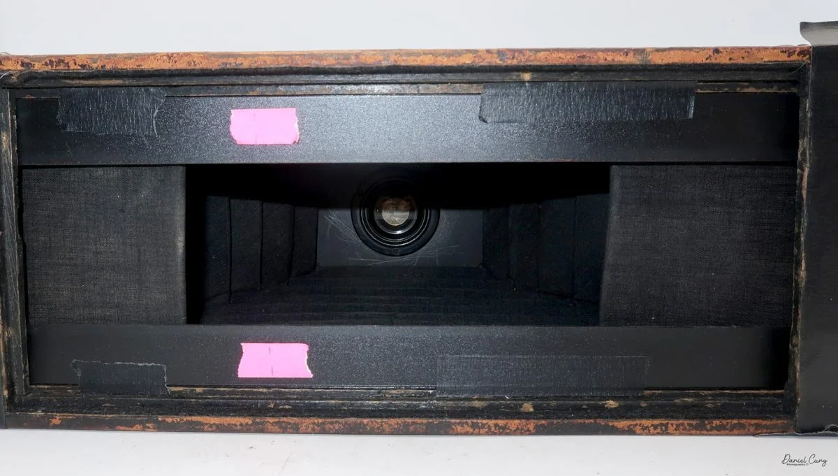 Flaps pulled back for smaller negative