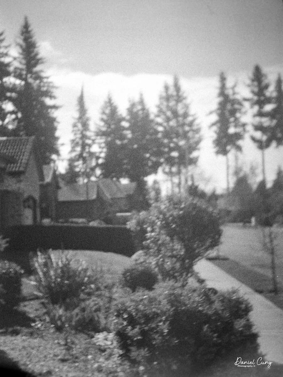 Looking down the street at Infinity