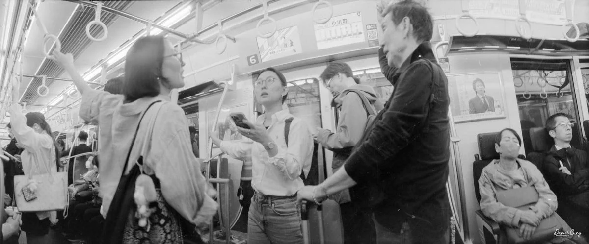 Riding the subway is always an experience in Tokyo