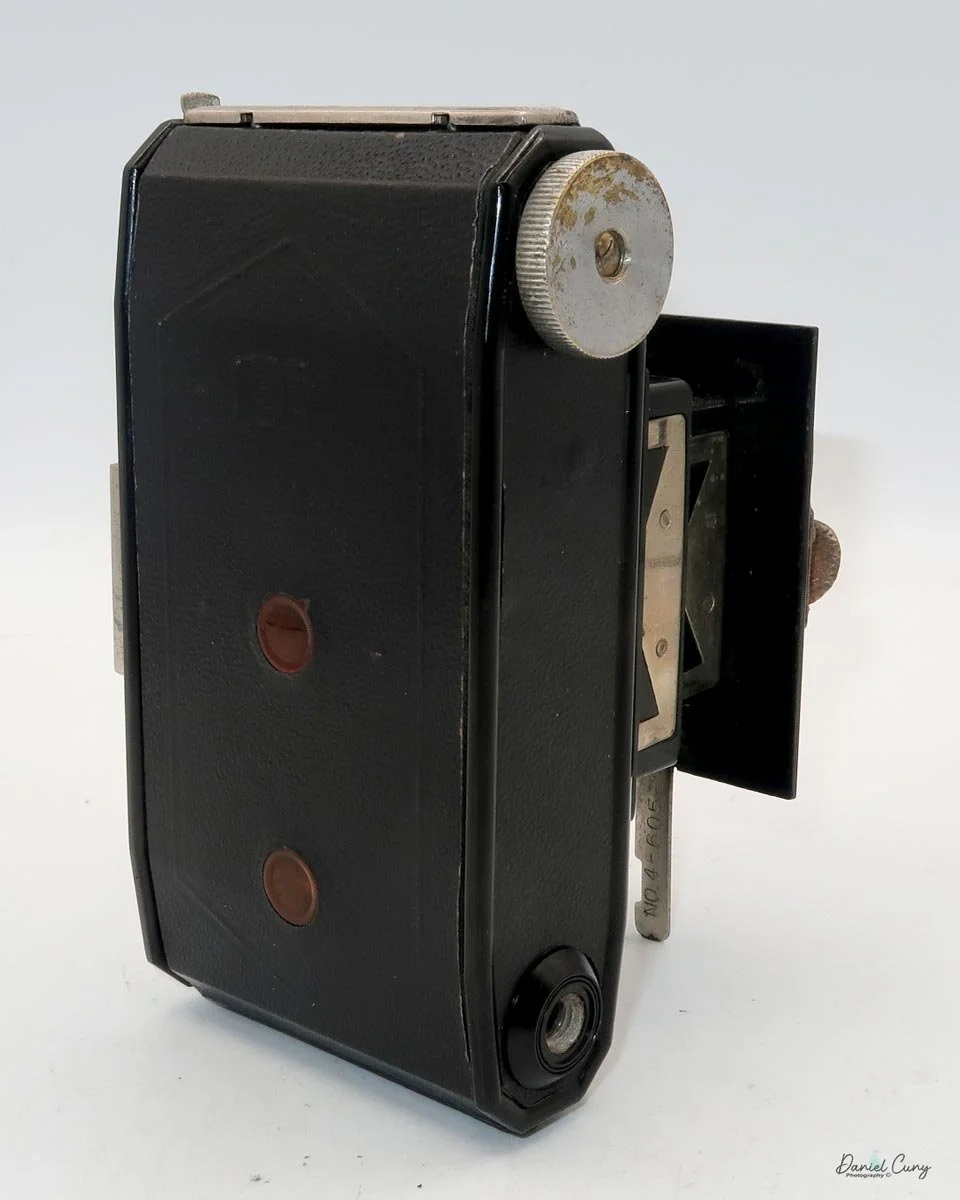 Different angles of the Minolta Vest camera