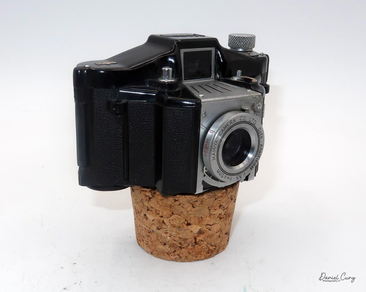 Different angles of the Mamiya Mammy camera