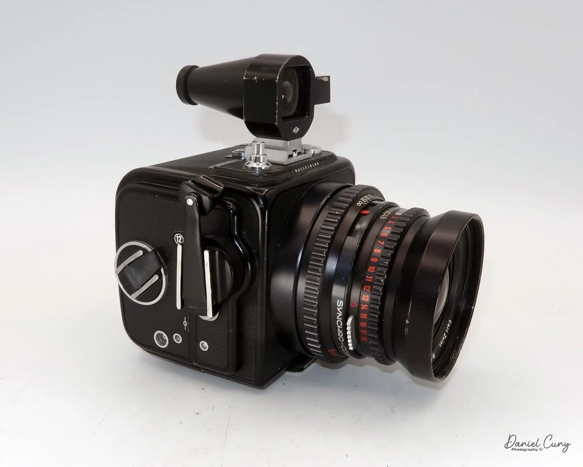 Different angles of the Hasselblad Super Wide C camera
