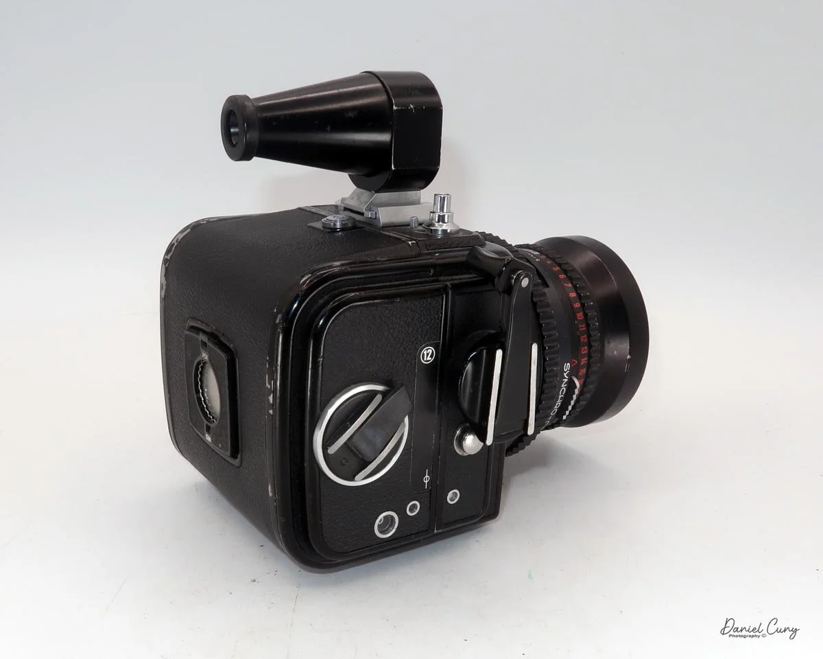 Different angles of the Hasselblad Super Wide C camera