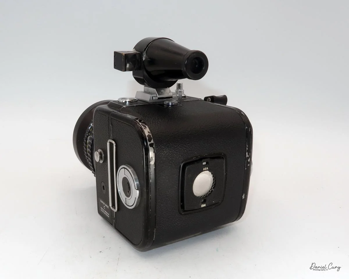 Different angles of the Hasselblad Super Wide C camera