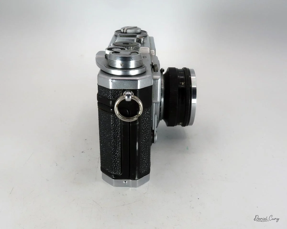 Different angles of the Nikon SP camera