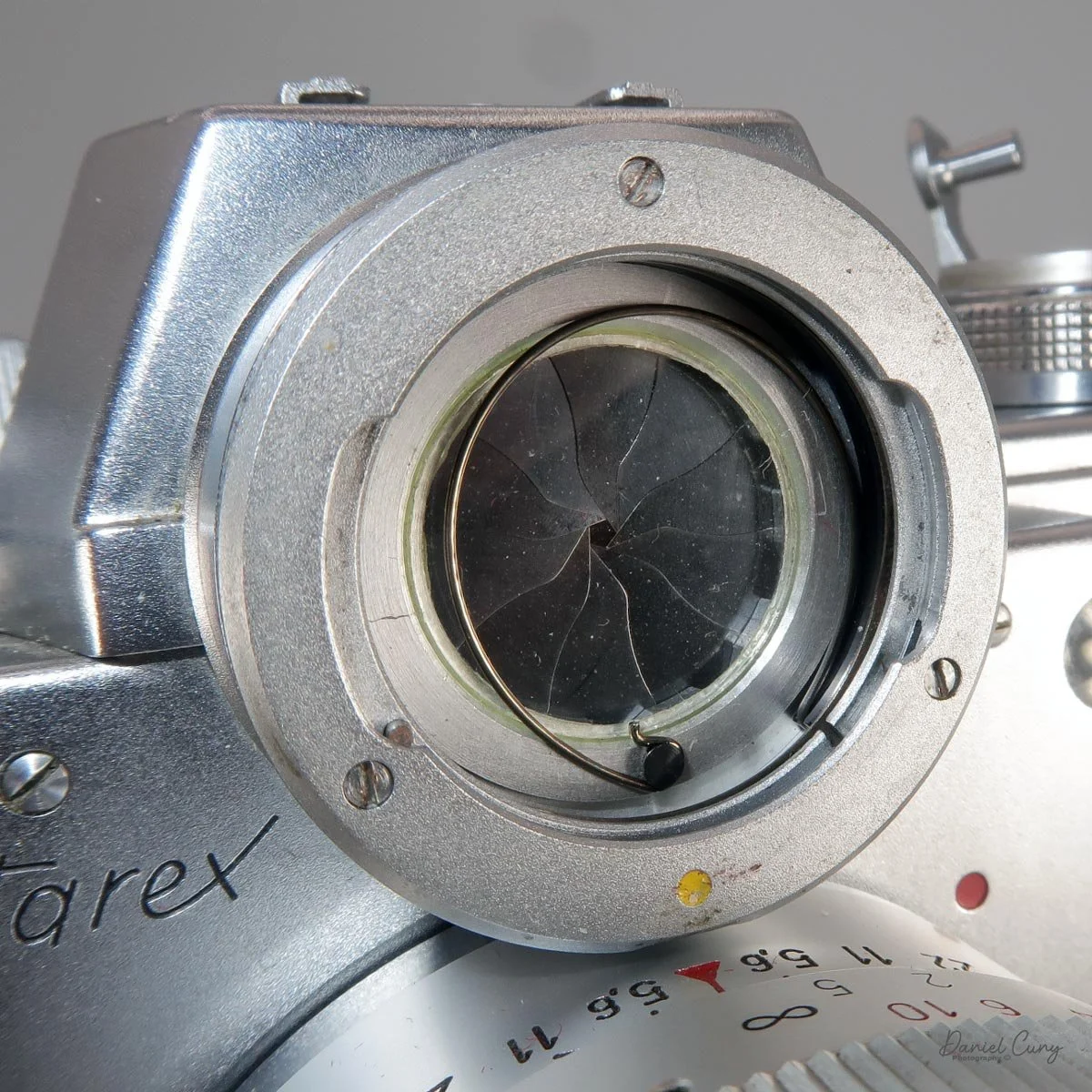 Exposed aperture for meter with cable