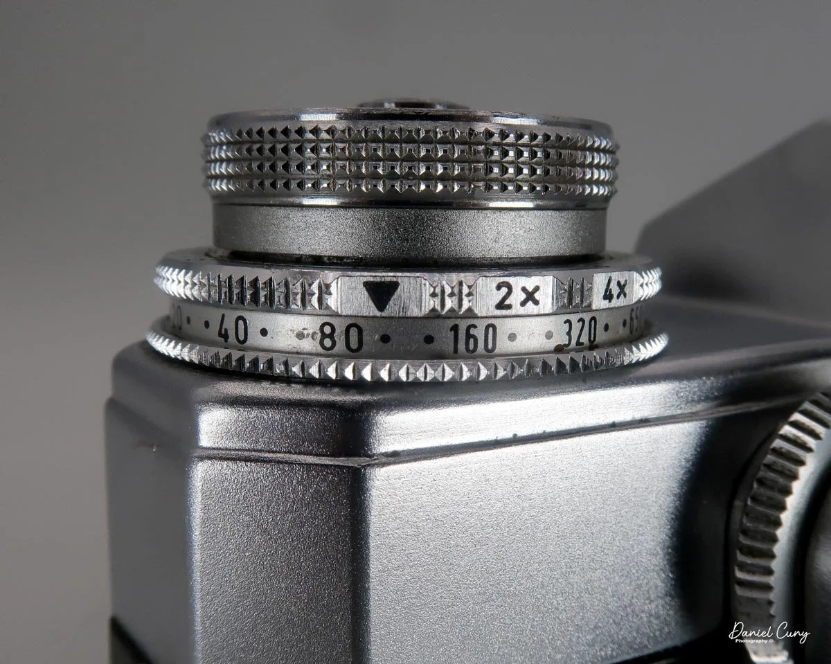 ASA (ISO) setting under shutter speed wheel