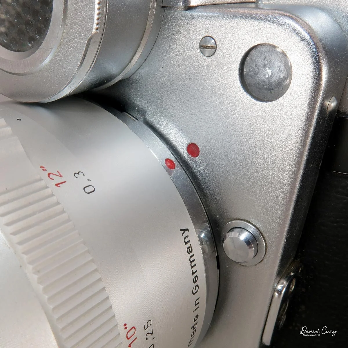 Lens release button.