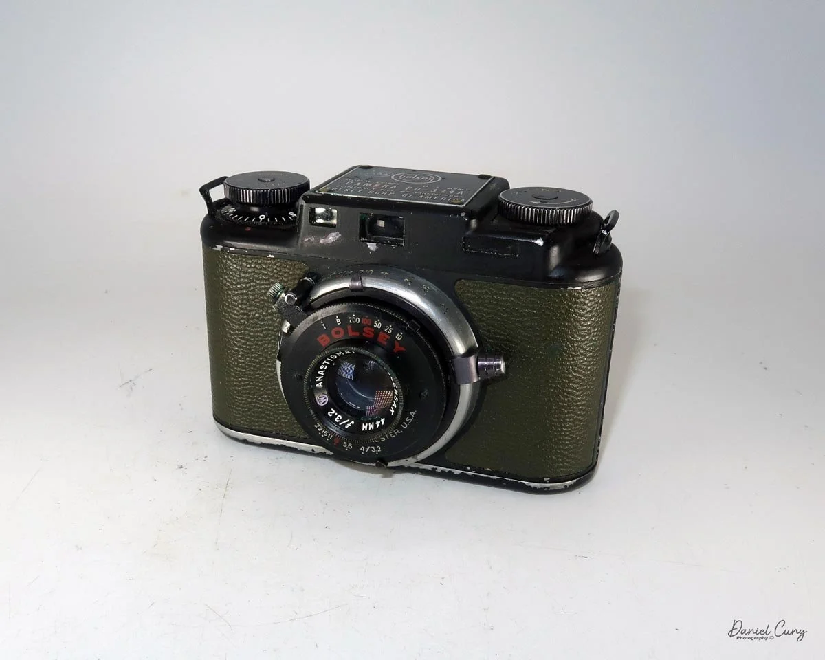 Different angles of the Bolsey PH-324A camera