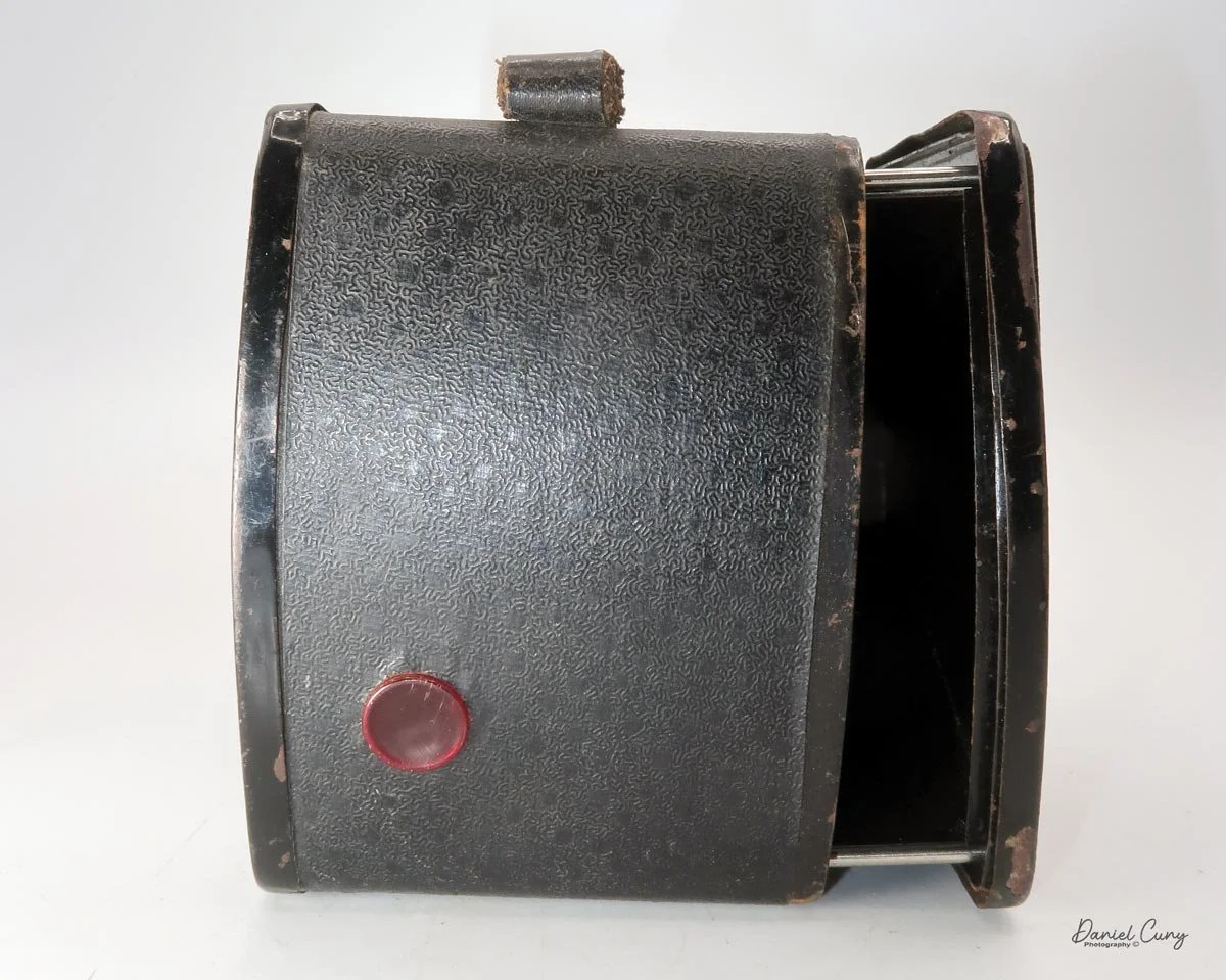 Slide the film door out of the camera body