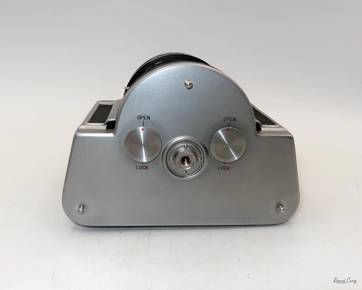 Bottom door is removed to load film