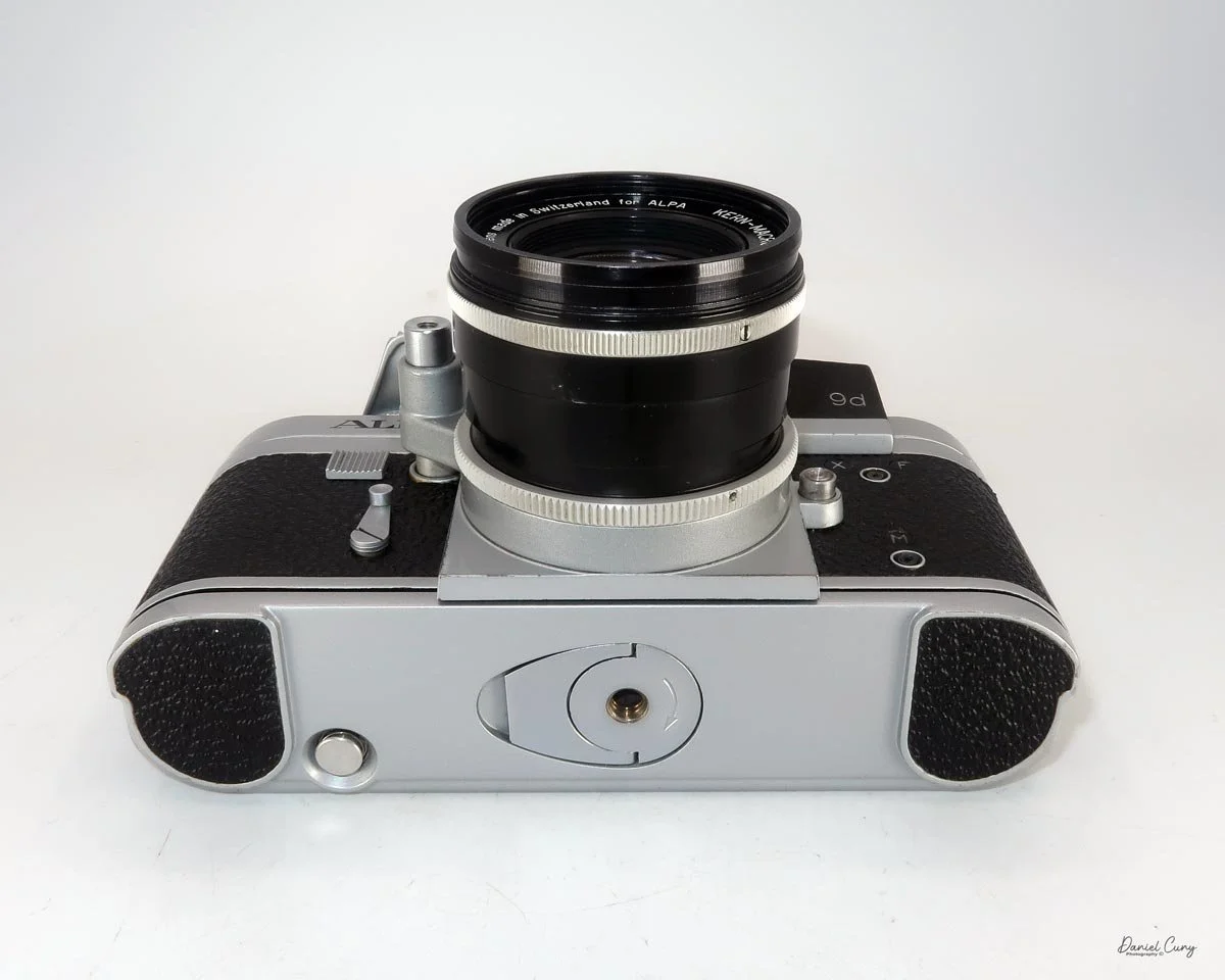Bottom view of Alpa Reflex 9d camera