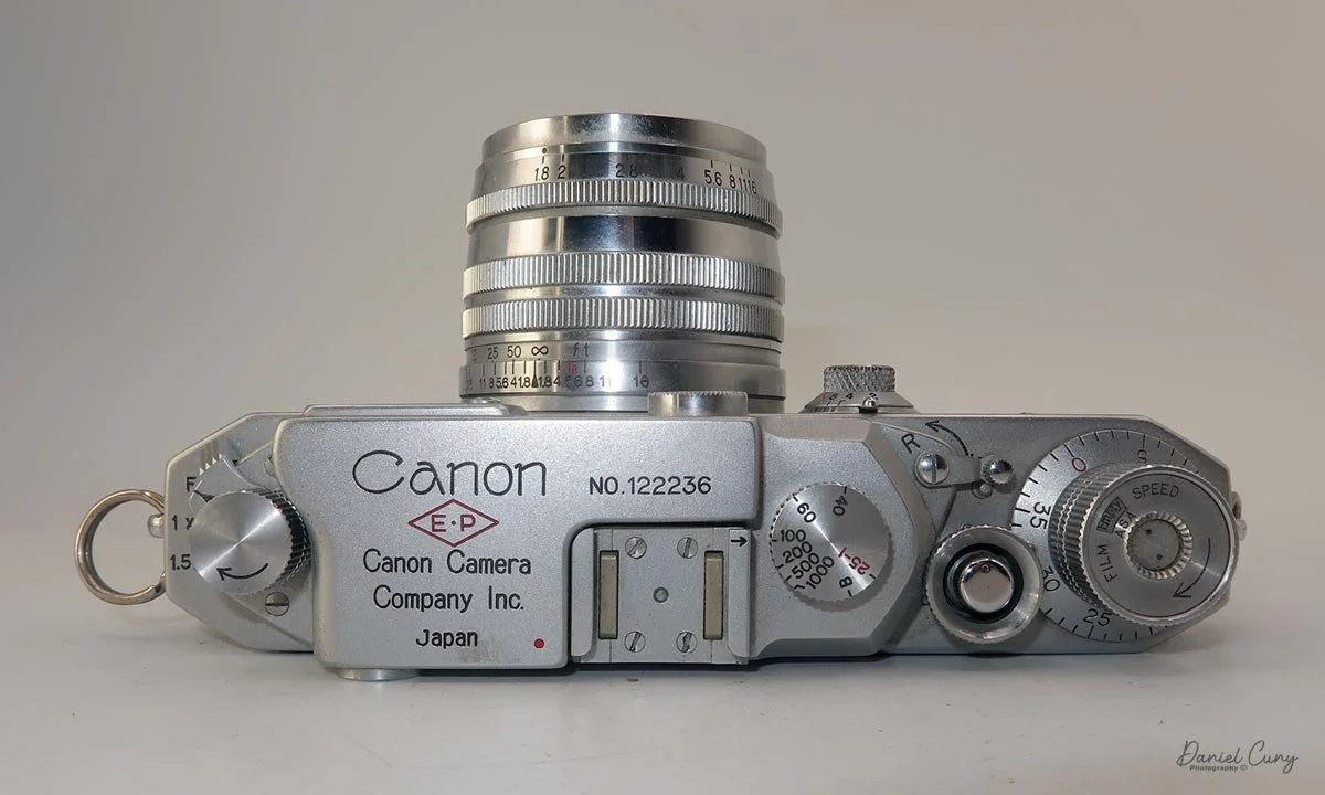 Top view of the Canon IV Sb camera