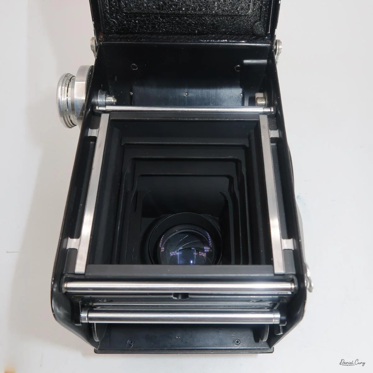 Film chamber on the Rolleiflex 2.8B