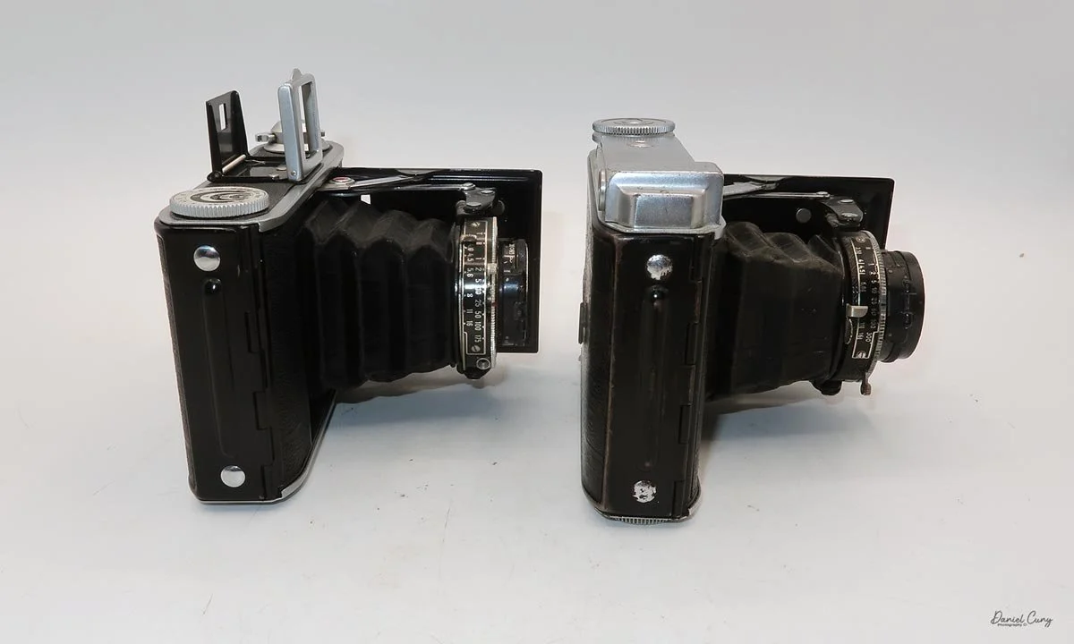 Different angles for the Voigtlander Bessa 66 cameras.