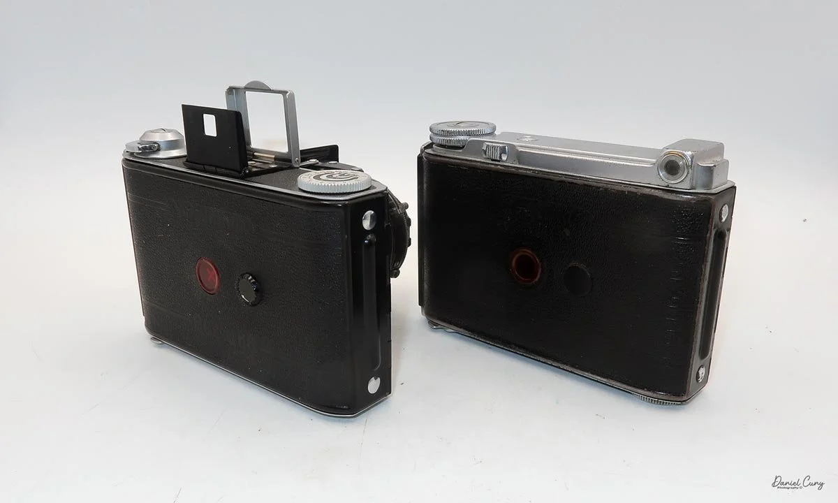 Different angles for the Voigtlander Bessa 66 cameras.