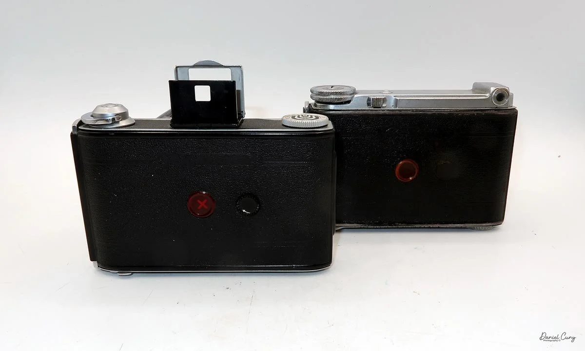 Different angles for the Voigtlander Bessa 66 cameras.