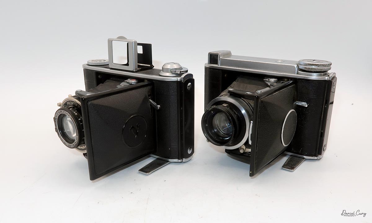 Different angles for the Voigtlander Bessa 66 cameras.