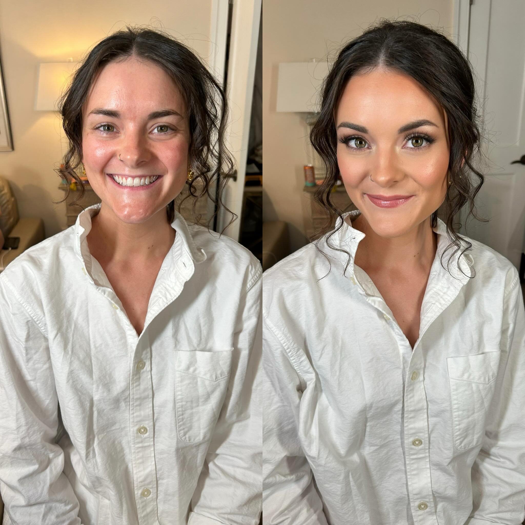 Allison 🤍  Romantic + Ethereal Bride. Before she was stunning too- but come on!!! What a stunning bride!! Thank you for sharing your day with us! 
 ⁣
#bridalhair #bridalmakeup #weddinghair #bride #wedding #bridal #weddingmakeup #cleansoftglam #softg