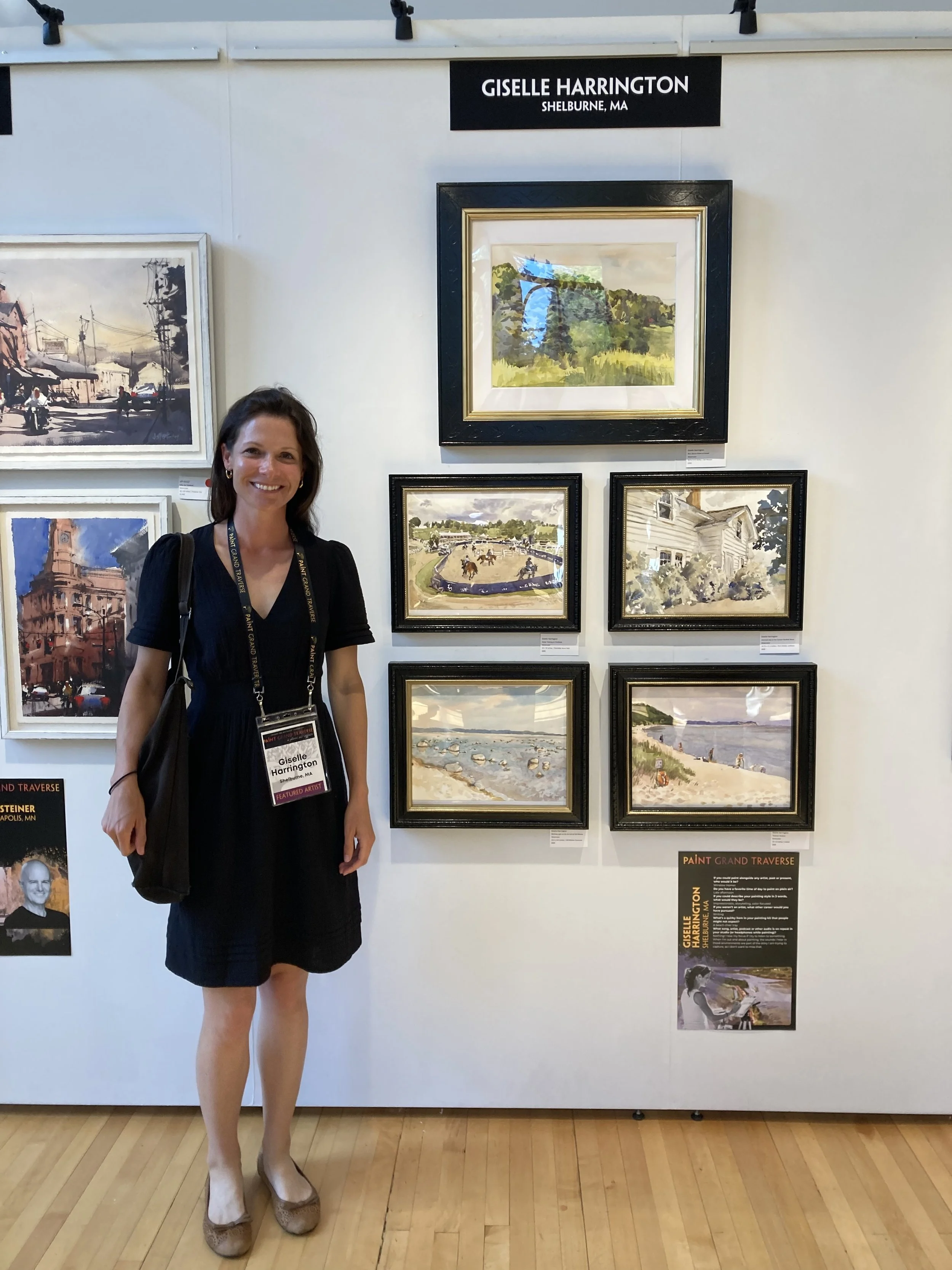 Me at Paint Grand Traverse, an En Plein Air event in Traverse City, MI