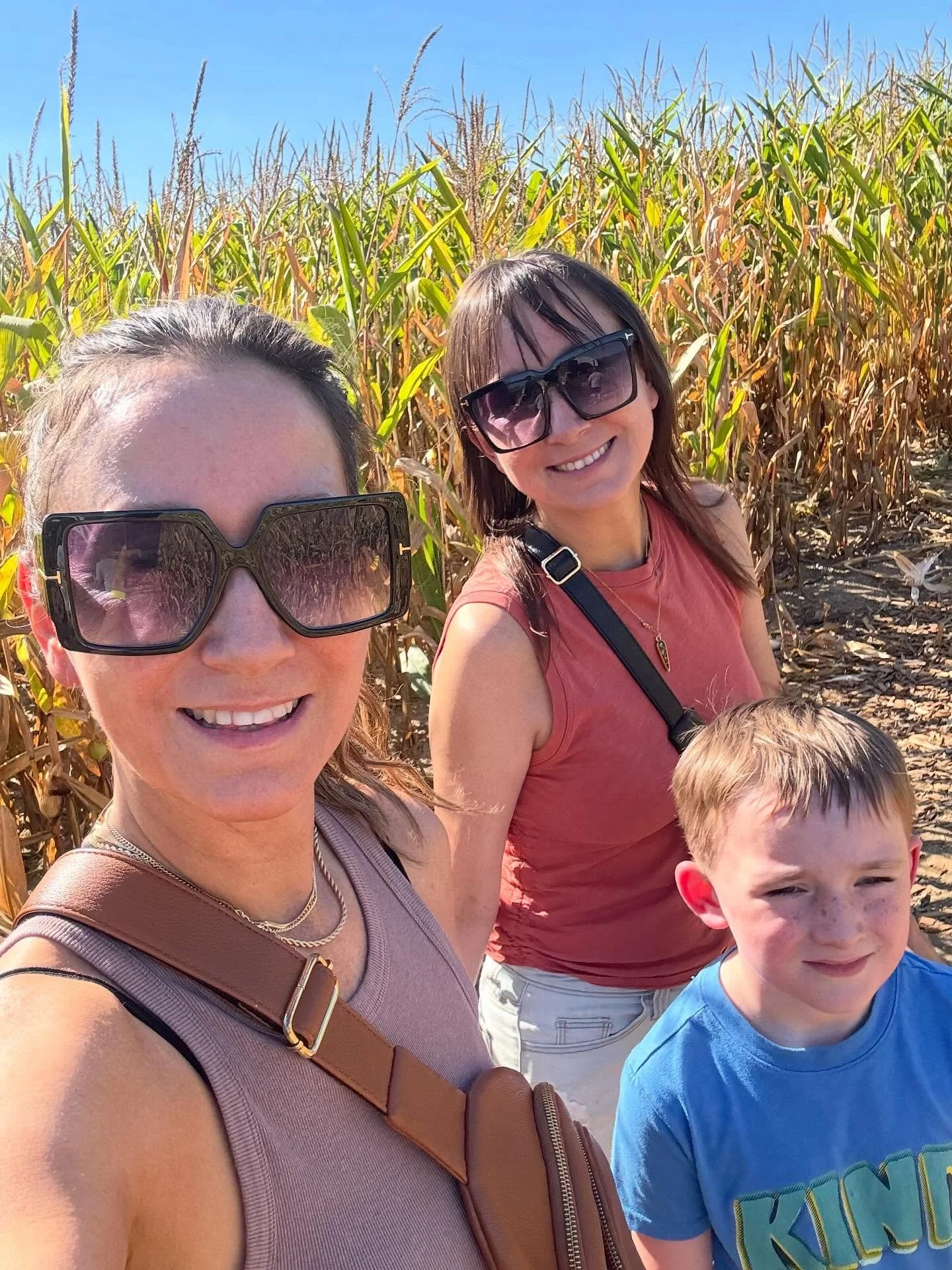 We had a fun day playing in the corn maze today. #childrenofthecorn🌽