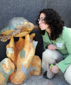 An Artist and Her Turtle