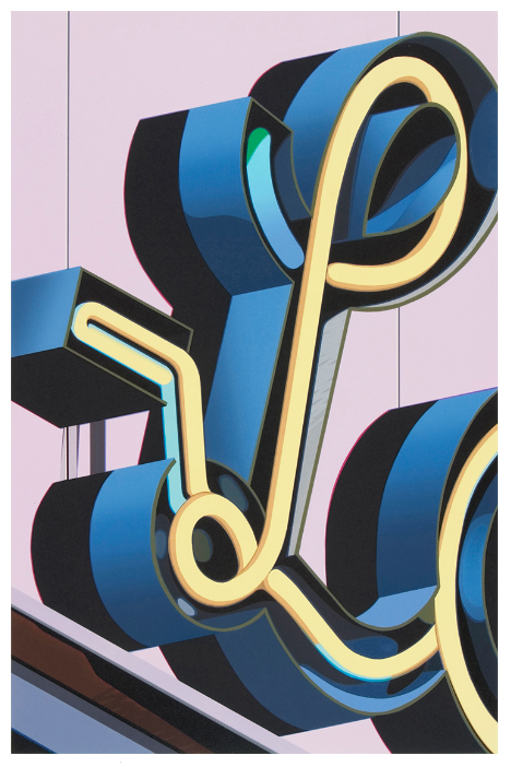 Robert Cottingham, An American Alphabet: L , Lithograph, 2005